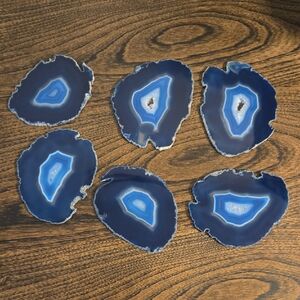 Blue Banded Agate Coasters